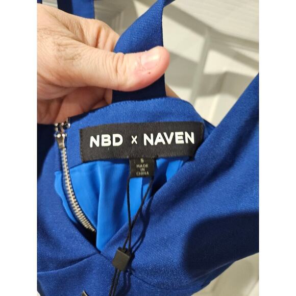 NBD x Naven Revolve Royal Blue mini dress NWT womens‎ small - Picture 2 of 6